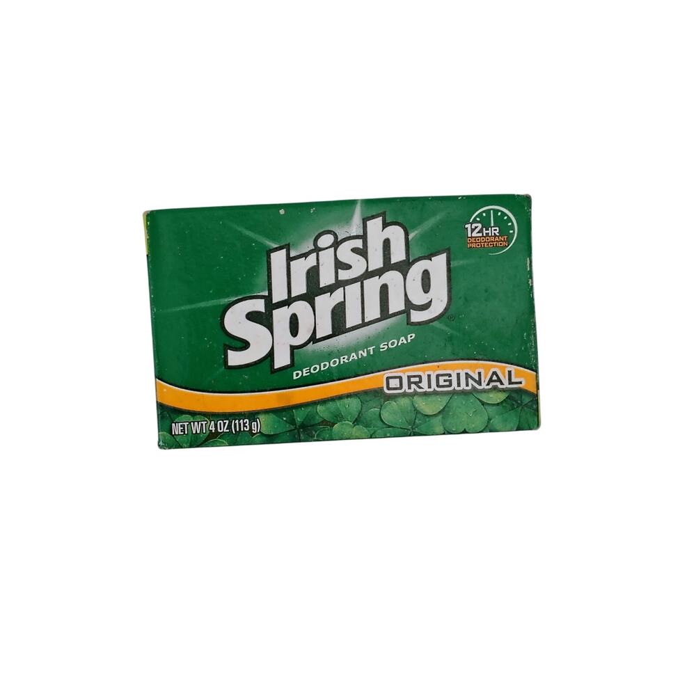 Irish Spring Deodorant Bar Soap Original Bath Size 4 oz. NEW Clean & Fresh Green